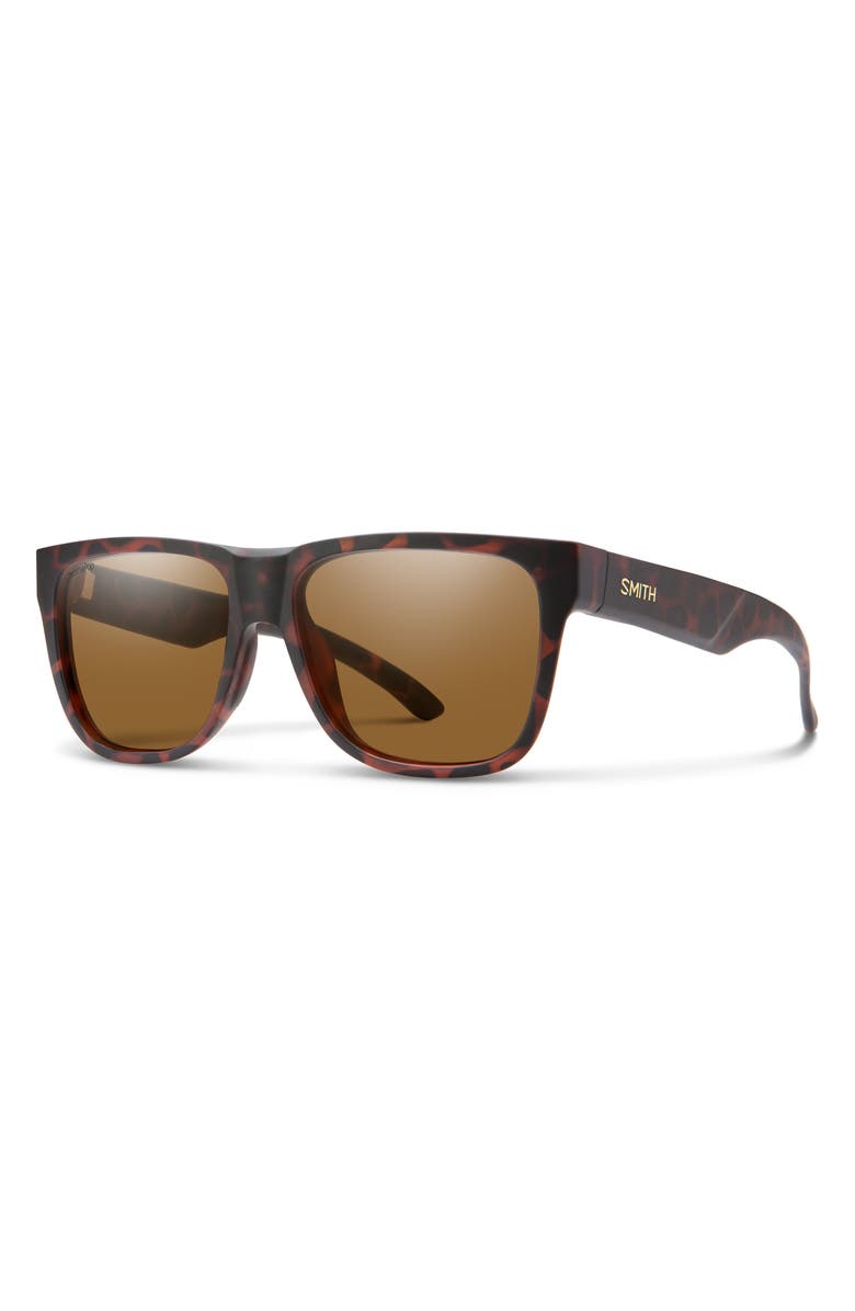 Smith Lowdown Slim 2 55mm ChromaPop<sup>™</sup> Square Sunglasses, Alternate, color, Tortoise / Brown