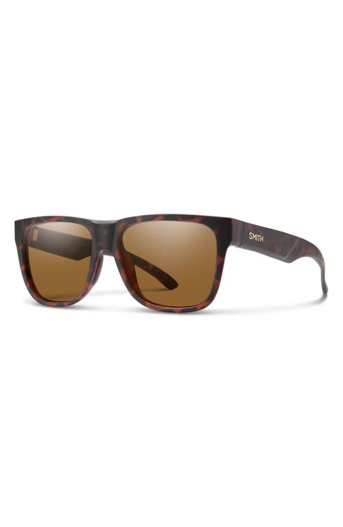 Smith Lowdown Slim 2 55mm Chromapop™ Square Sunglasses In Brown