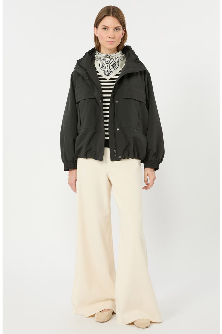 Stecca Striped Bateau Neck Sweater, Alternate, color, BLACK