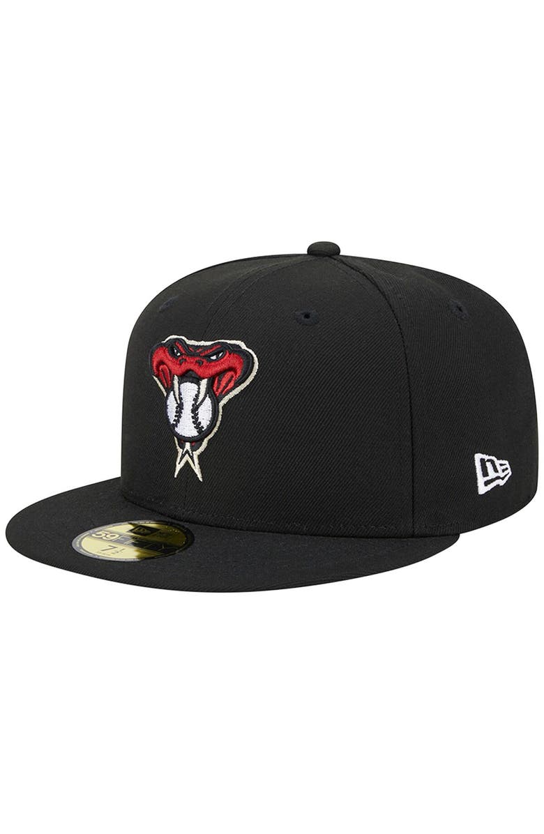 New Era Men's New Era Black Arizona Diamondbacks Alternate Logo 2001 World Series Team Color 59FIFTY Fitted Hat, Alternate, color, 
