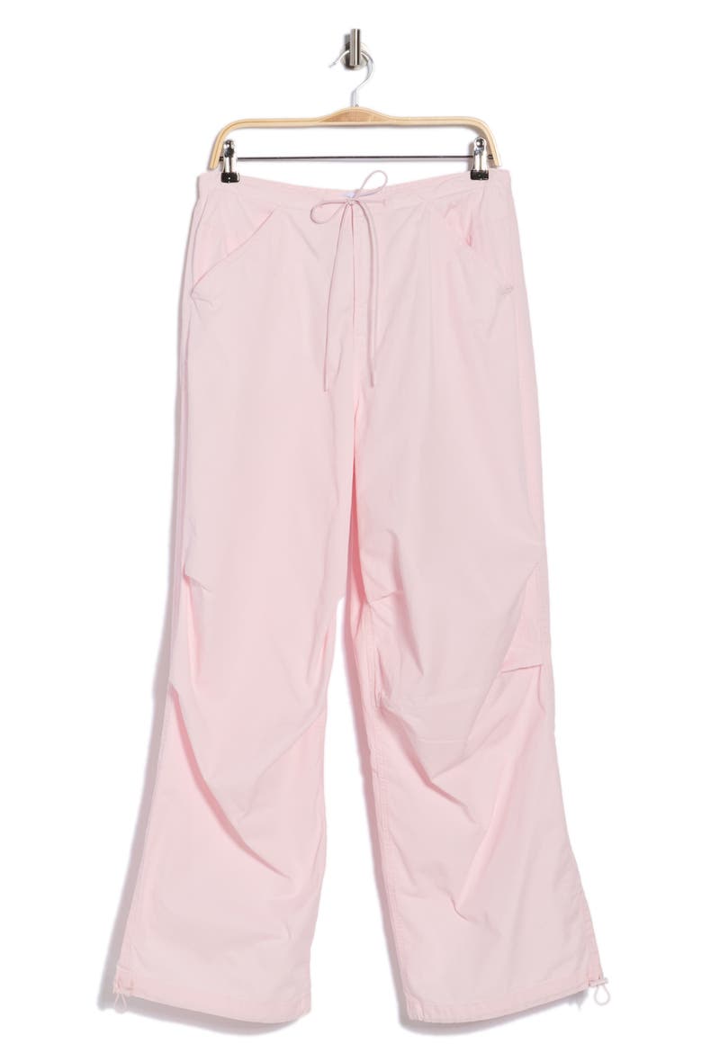 Twill Parachute Pants, Alternate, color, BUBBLEGUM005