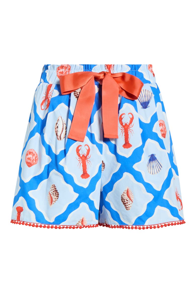 Lobster Bay Melia High Waist Shorts, Alternate, color, WHITE BLUE-MULTI