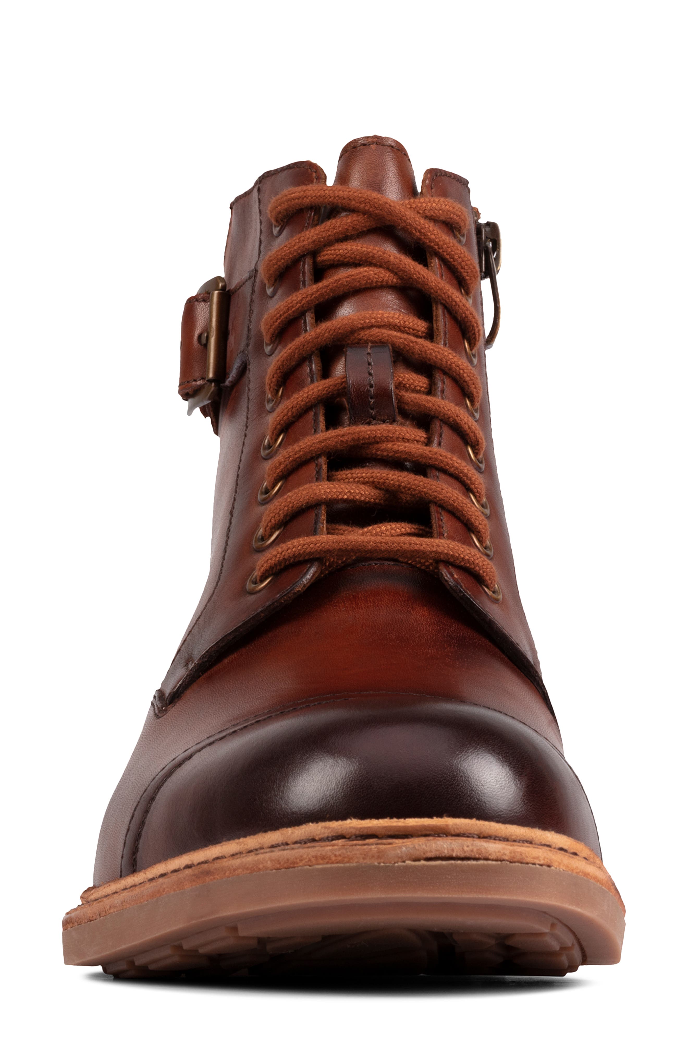 Clarkdale Cap Toe Boot, Alternate, color, TAN LEATHER
