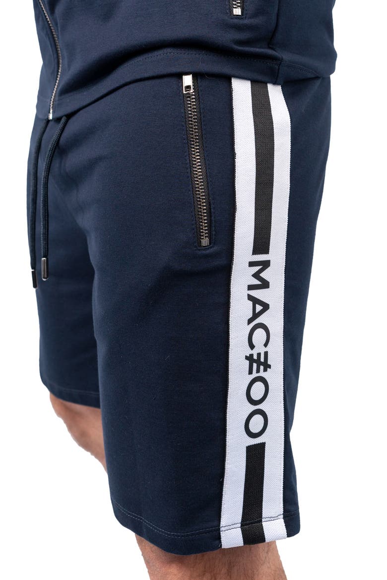 Track Blue Stretch Cotton Shorts, Alternate, color, BLUE