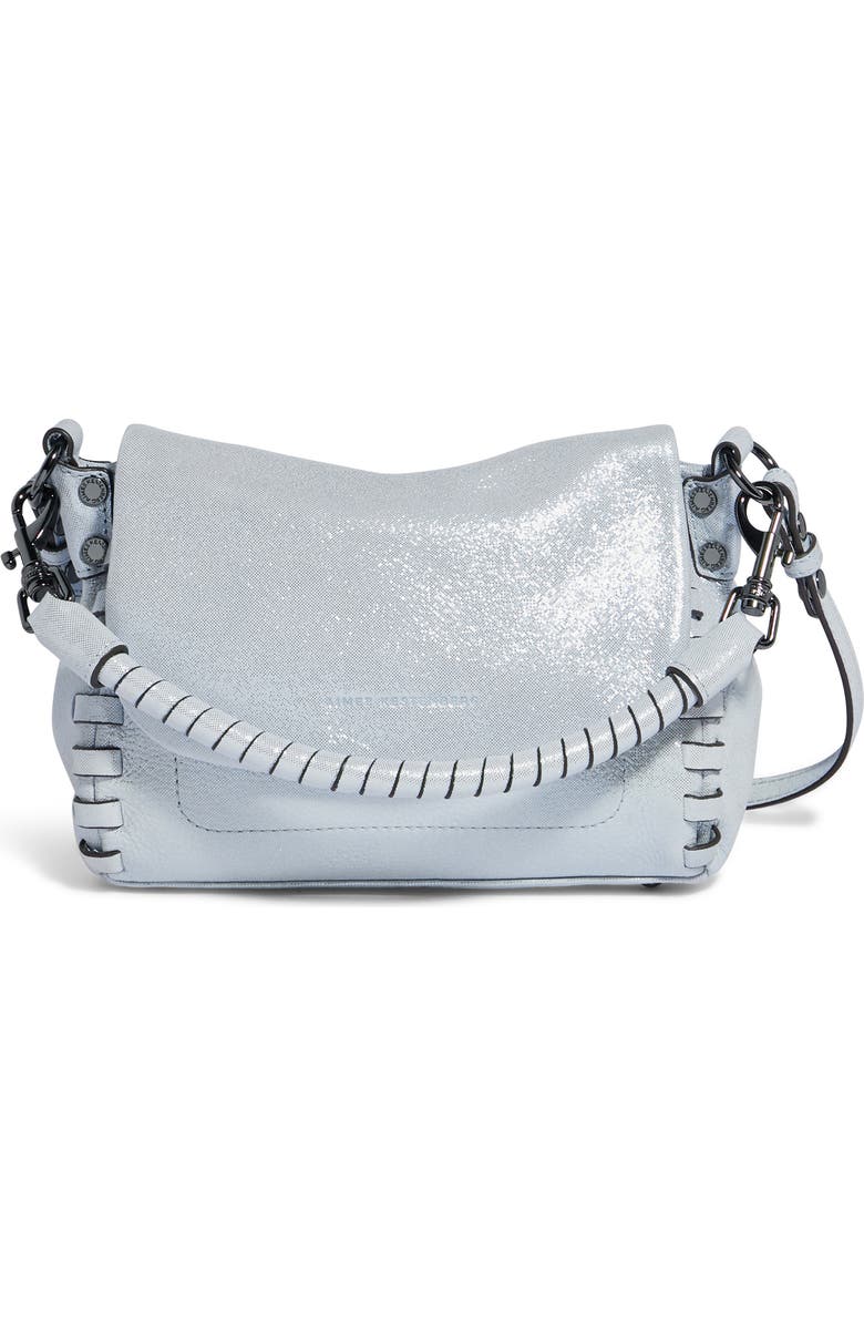 AIMEE Mini Zen Leather Crossbody Bag, Main, color, Mystic Metallic