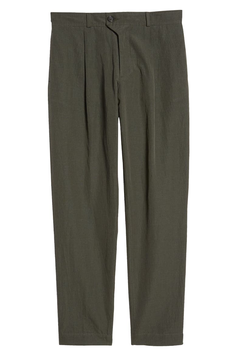 Cotton & Linen Pants, Alternate, color, HIDCOTE GREEN