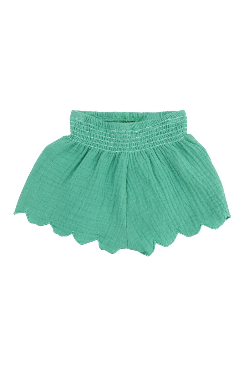 Kids' Organic Cotton Muslin Shorts, Main, color, GREEN