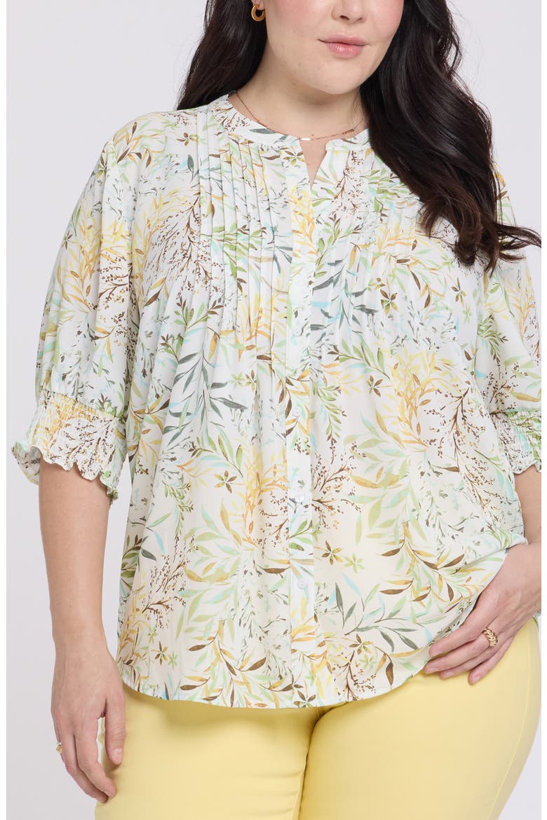 Print Peasant Top, Main, color, CHATEAU JARDIN
