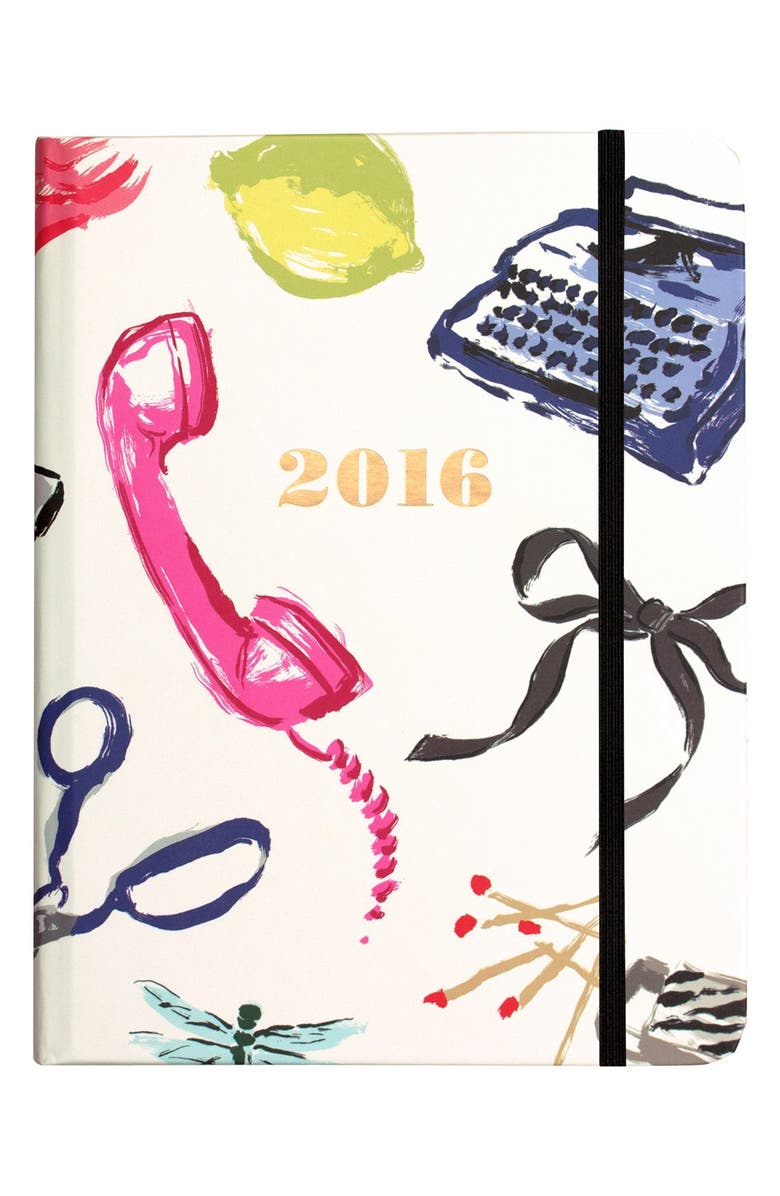 Kate Spade New York medium 17-month 2016 planner, Main, color, 