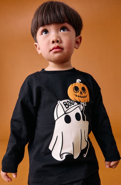 Next Kids' Ghost Graphic T-shirt In Black