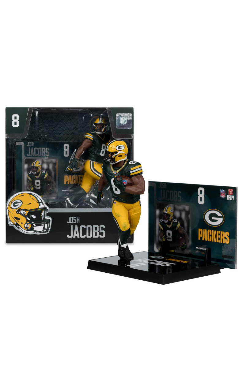 McFarlane Josh Jacobs (Green Bay Packers) NFL 7" Figure McFarlane, Main, color, Multi-Color