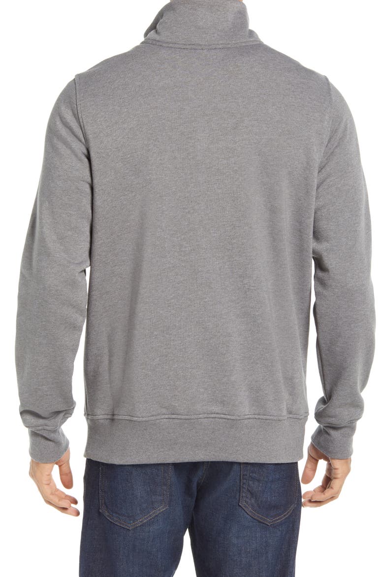 Snap Fleece Pullover, Alternate, color, Medium Grey