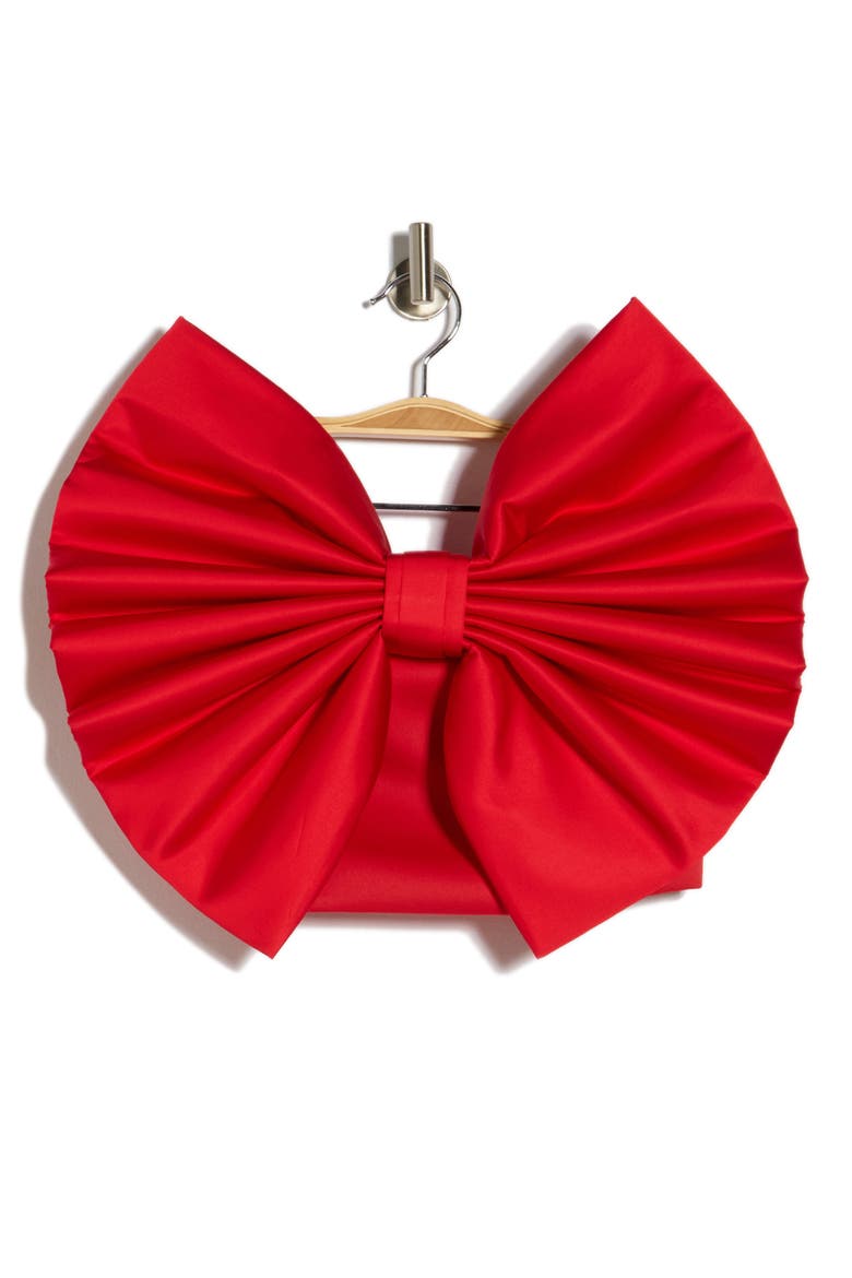 Sibella Bow Tube Top, Alternate, color, BRIGHT RUBY