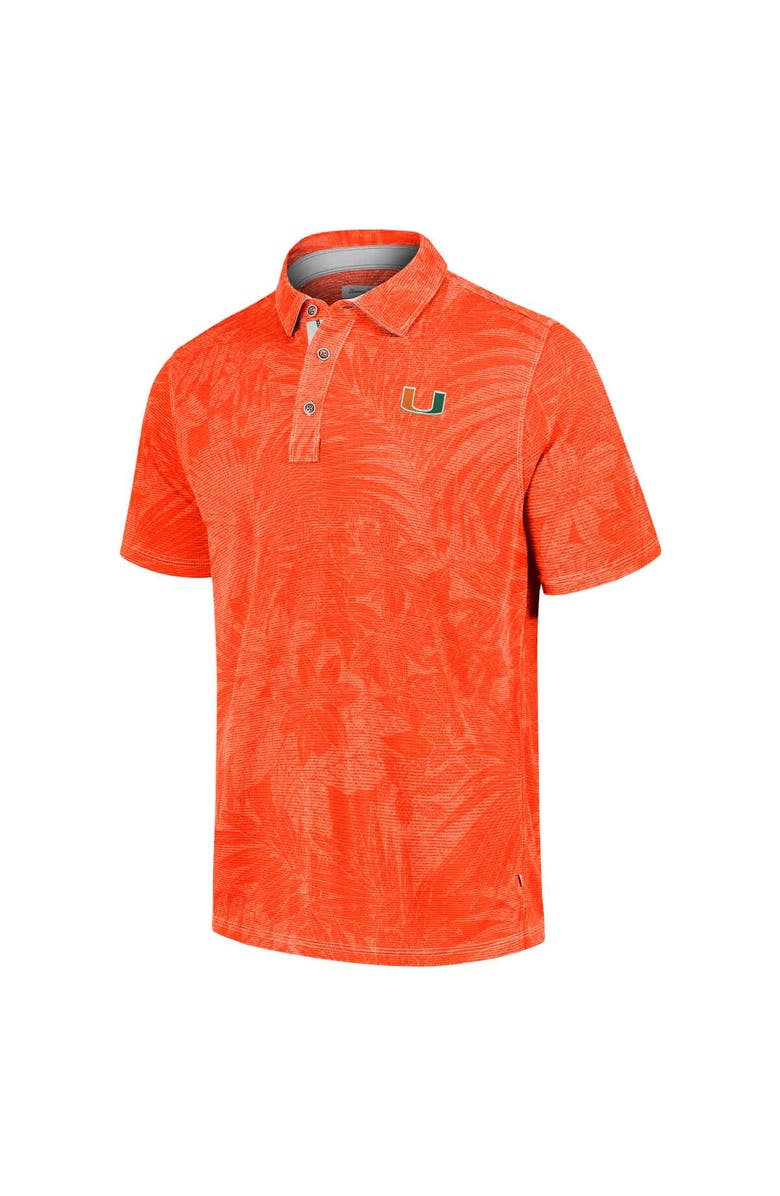 Tommy Bahama Men's Tommy Bahama  Orange Miami Hurricanes Sport Santiago Paradise Polo, Alternate, color, 