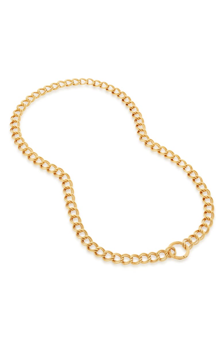 Monica Vinader Groove Curb Chain Necklace, Main, color,