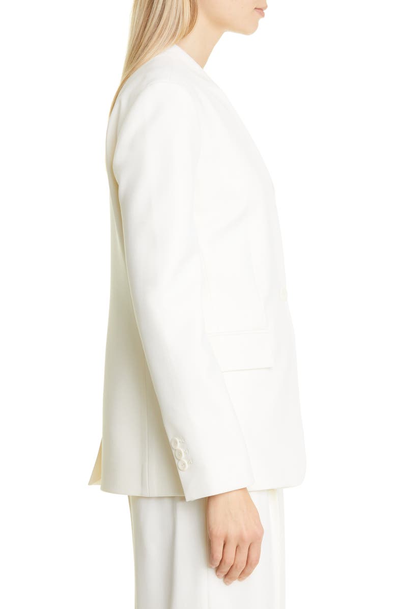 Maria McManus Women's Collarless Stretch Wool Blazer, Alternate, color, 