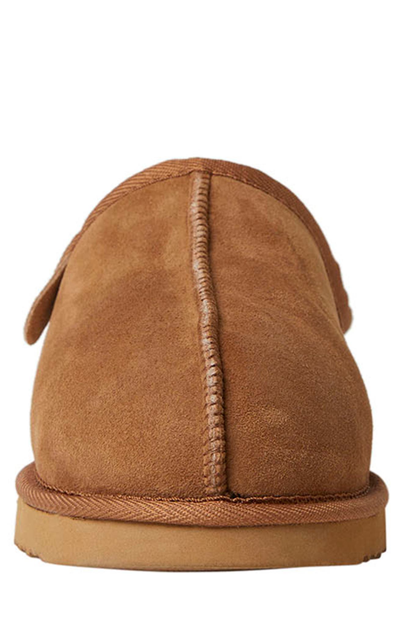 Grafton Genuine Shearling Clog, Alternate, color, CHESTNUT