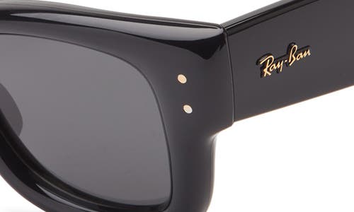 Ray Ban Ray-ban Wayfarer Puffer 47mm Square Sunglasses In Black
