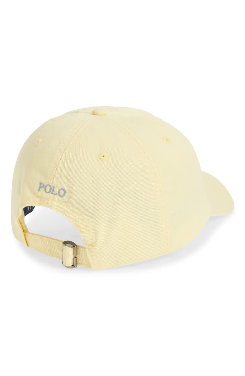 Polo Ralph Lauren Kids' Adjustable Cotton Chino Baseball Cap, Alternate, color, T-Bird Yellow