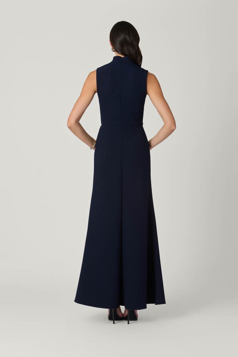 Midnight Annelise Stretch Crepe Dress, Alternate, color, Navy Multi