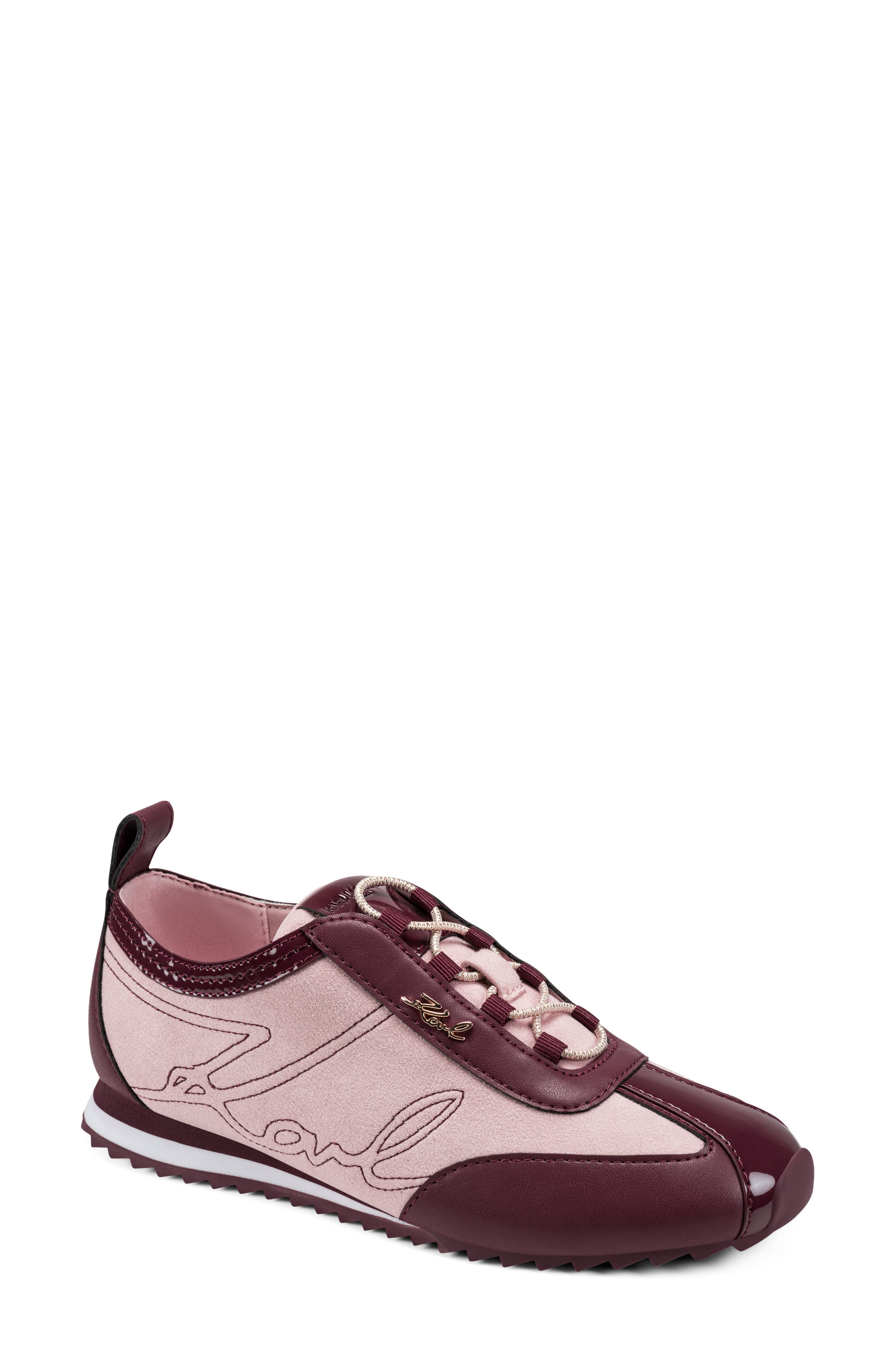 Alarise Lace Up Sneaker, Main, color, MAUVE/ BURGUNDY