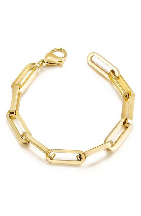 Oversize Paper Clip Chain Bracelet