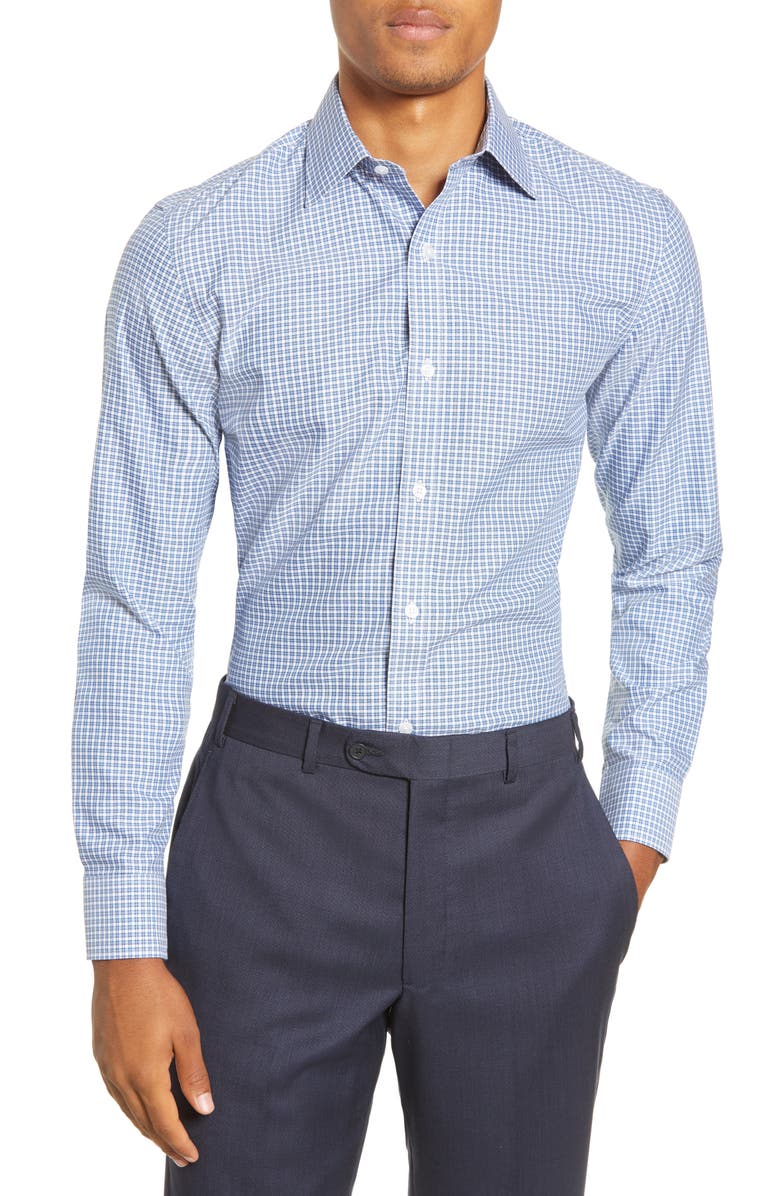 Bonobos Swindon Slim Fit Plaid Dress Shirt, Main, color, 