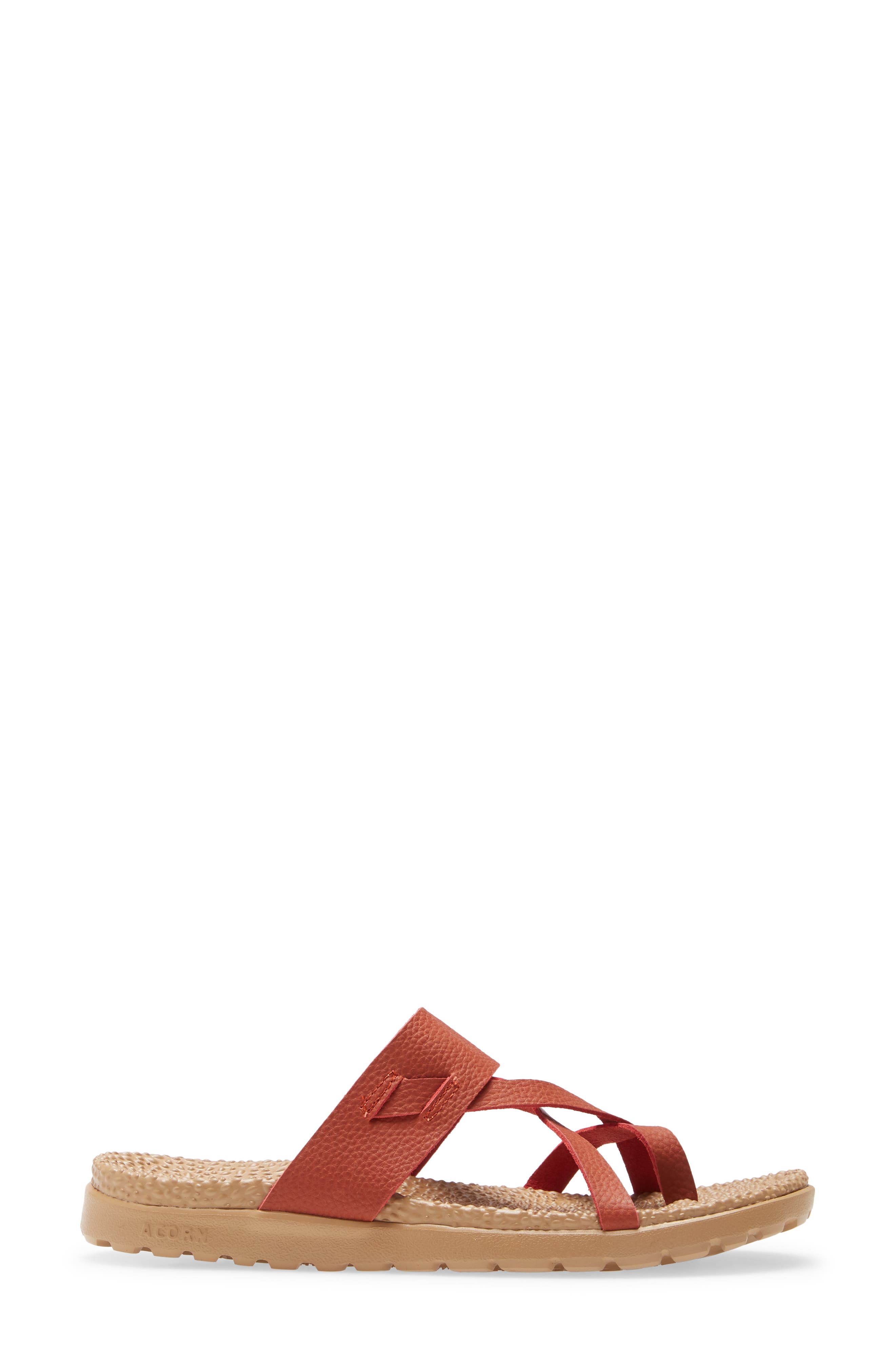 Acorn Riley Leather Sandal, Alternate, color, Copper Leather