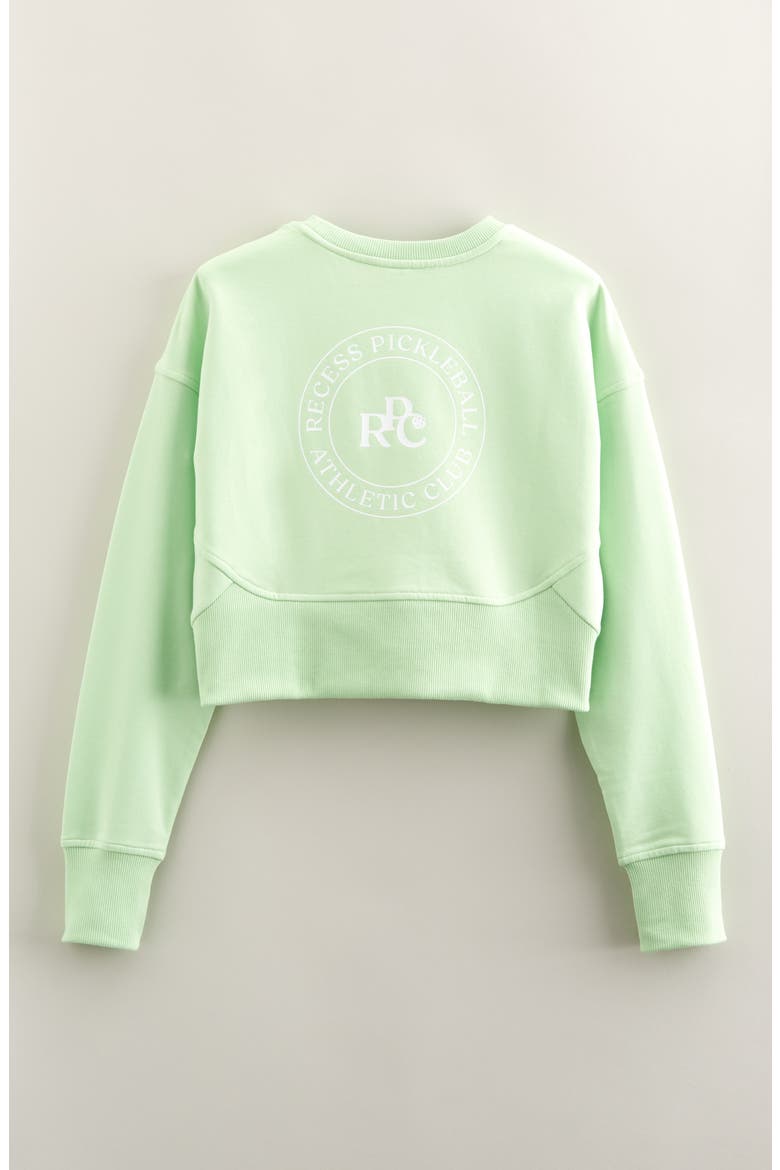Kids' Court Graphic Sweatshirt, Alternate, color, GREEN VERDE