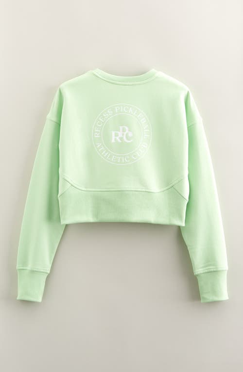 Recess X Zella Kids' Court Graphic Sweatshirt In Green Verde