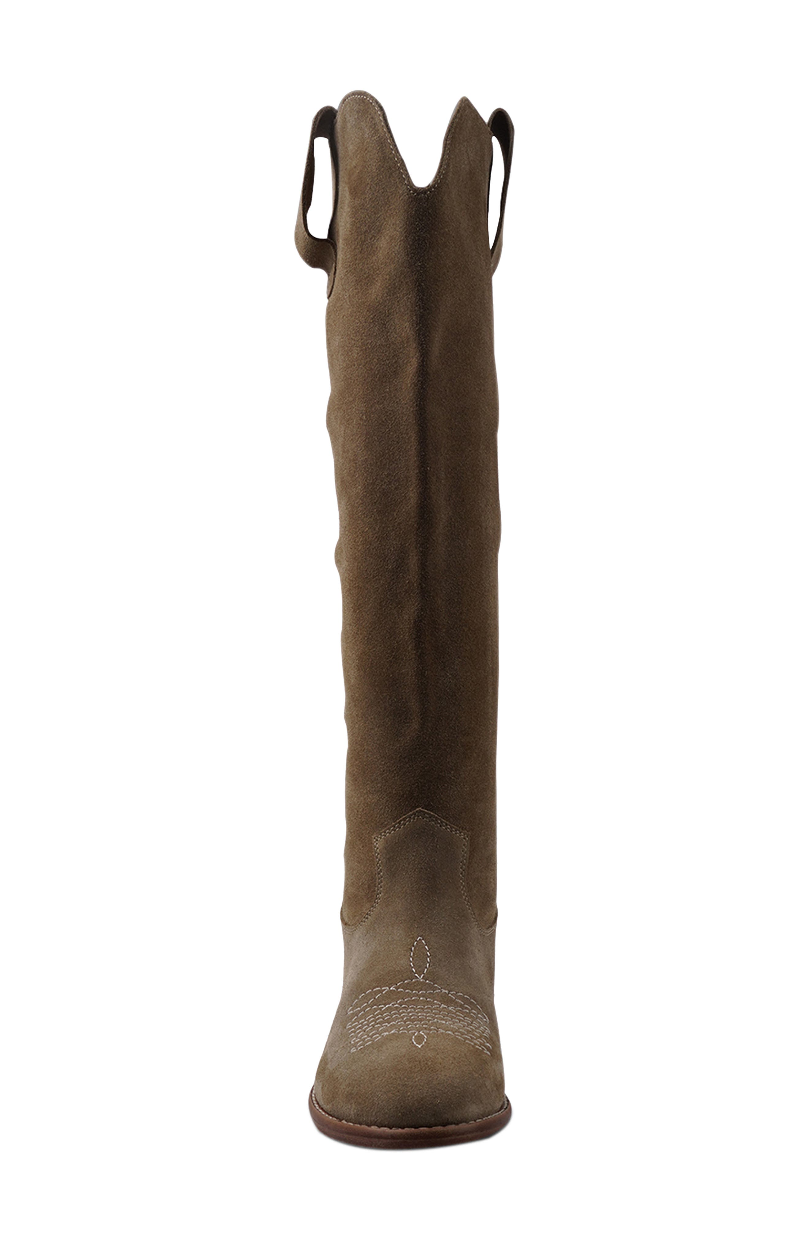 Isola Knee High Boot, Alternate, color, BROWN