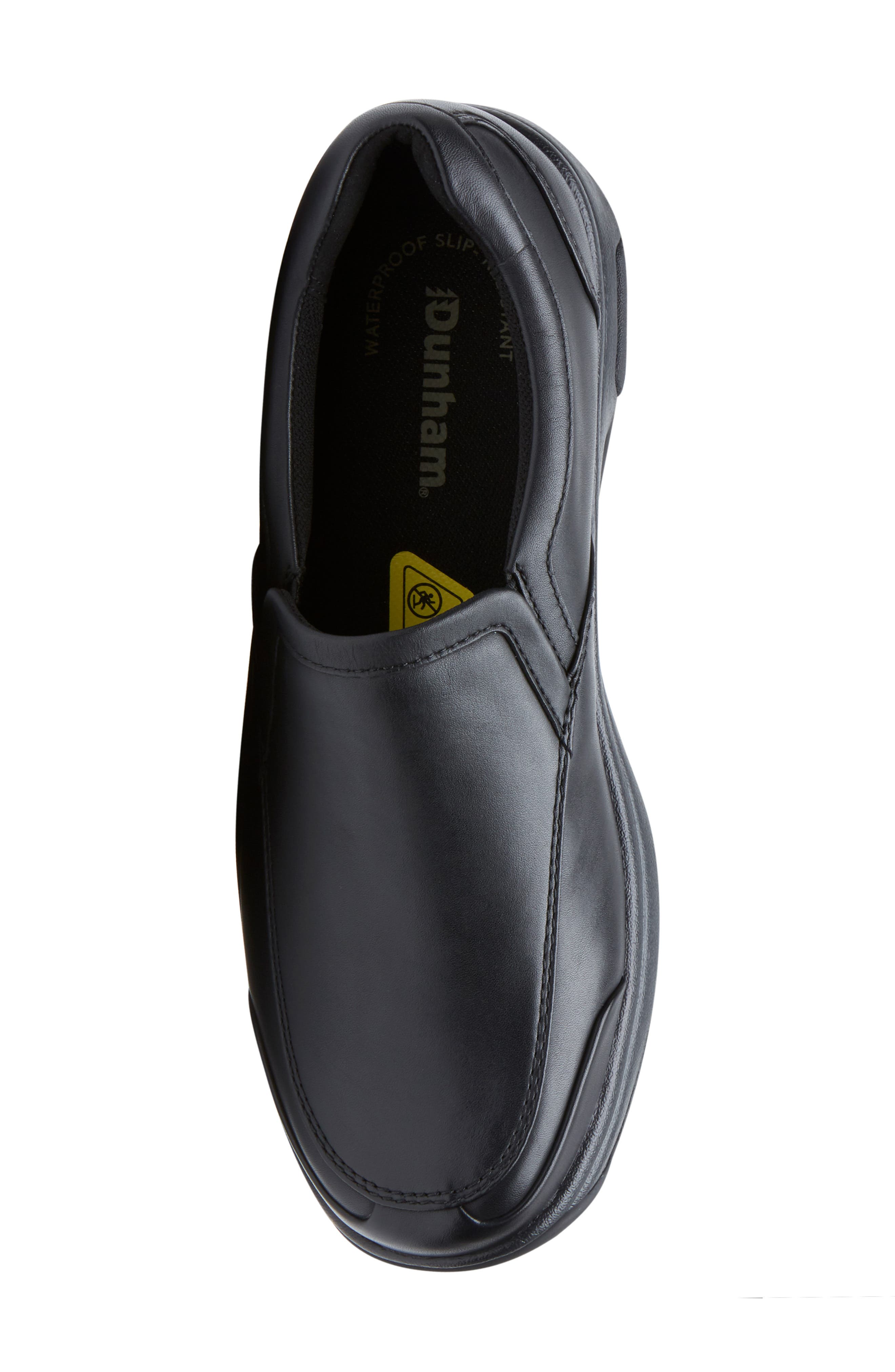 Dunham Battery Park Waterproof Slip-On, Alternate, color, Black Leather