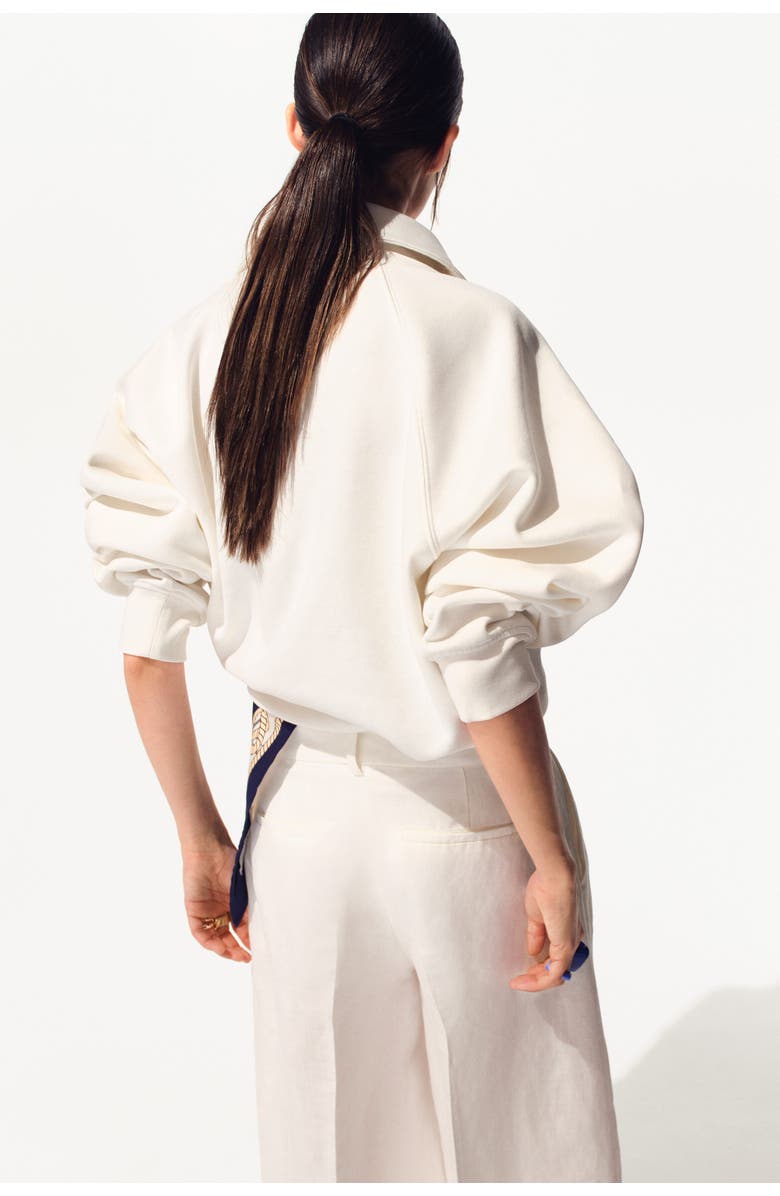 H&M Wide Linen-blend Culottes, Alternate, color, 