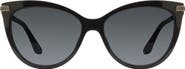 Stuart Weitzman 57mm Gradient Butterfly Sunglasses