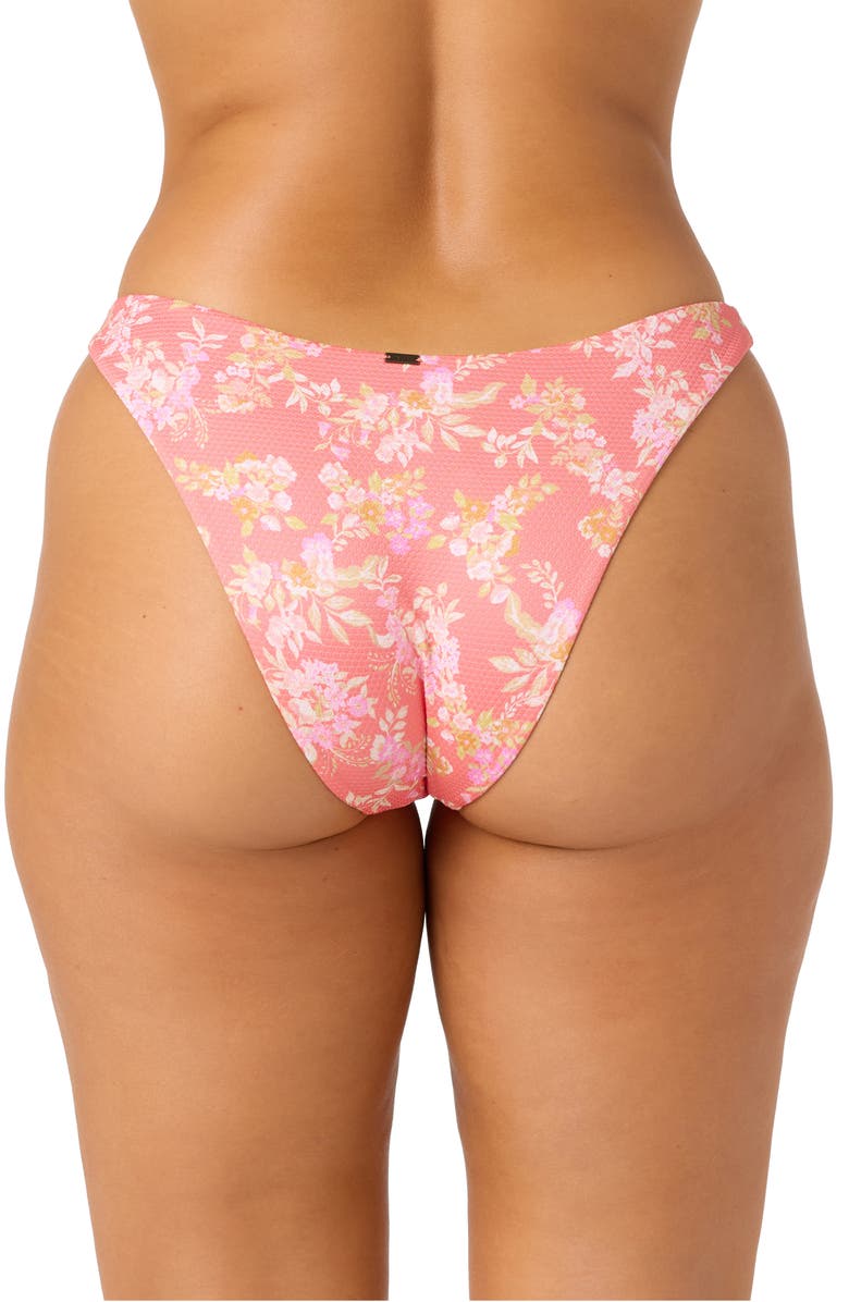 O'Neill Nayomi Flamenco Floral Bikini Bottoms, Alternate, color, Porcelain Rose