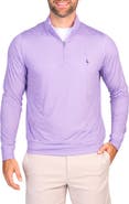 TailorByrd Houndstooth Print Quarter Zip Performance Pullover