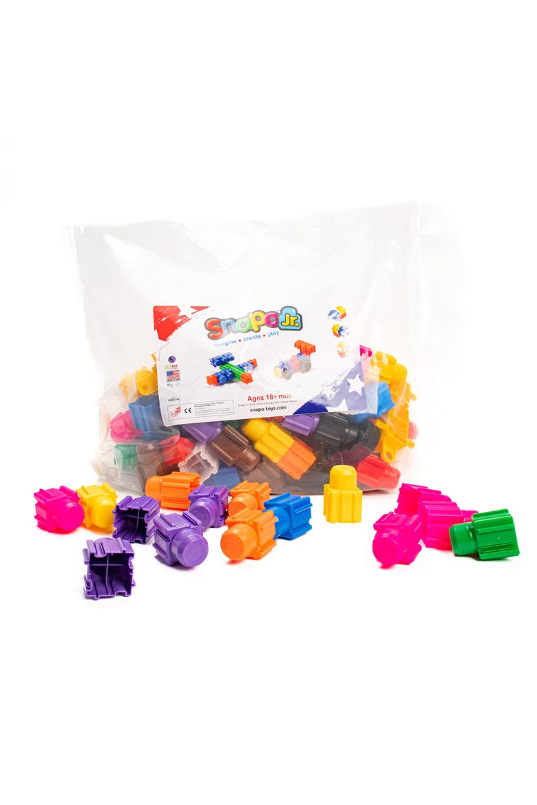Mega Builder's 125 Piece Kit Building Blocks, Alternate, color, Multicolored