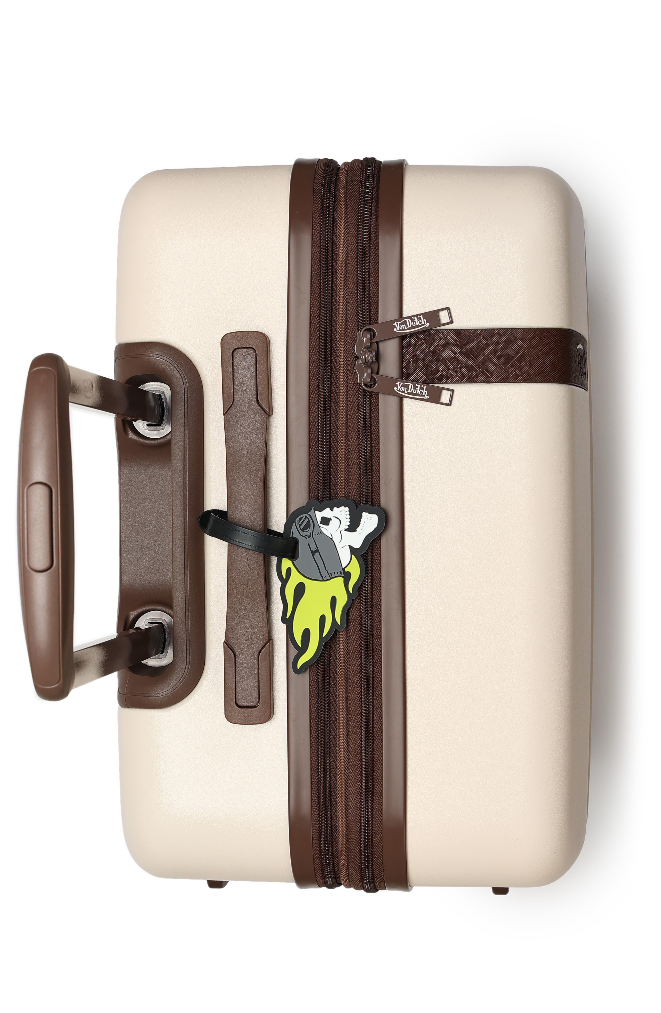 Von Dutch American Heritage 2-Piece Suitcase ID Tag Set with Adjustable Straps, Alternate, color, American Heritage