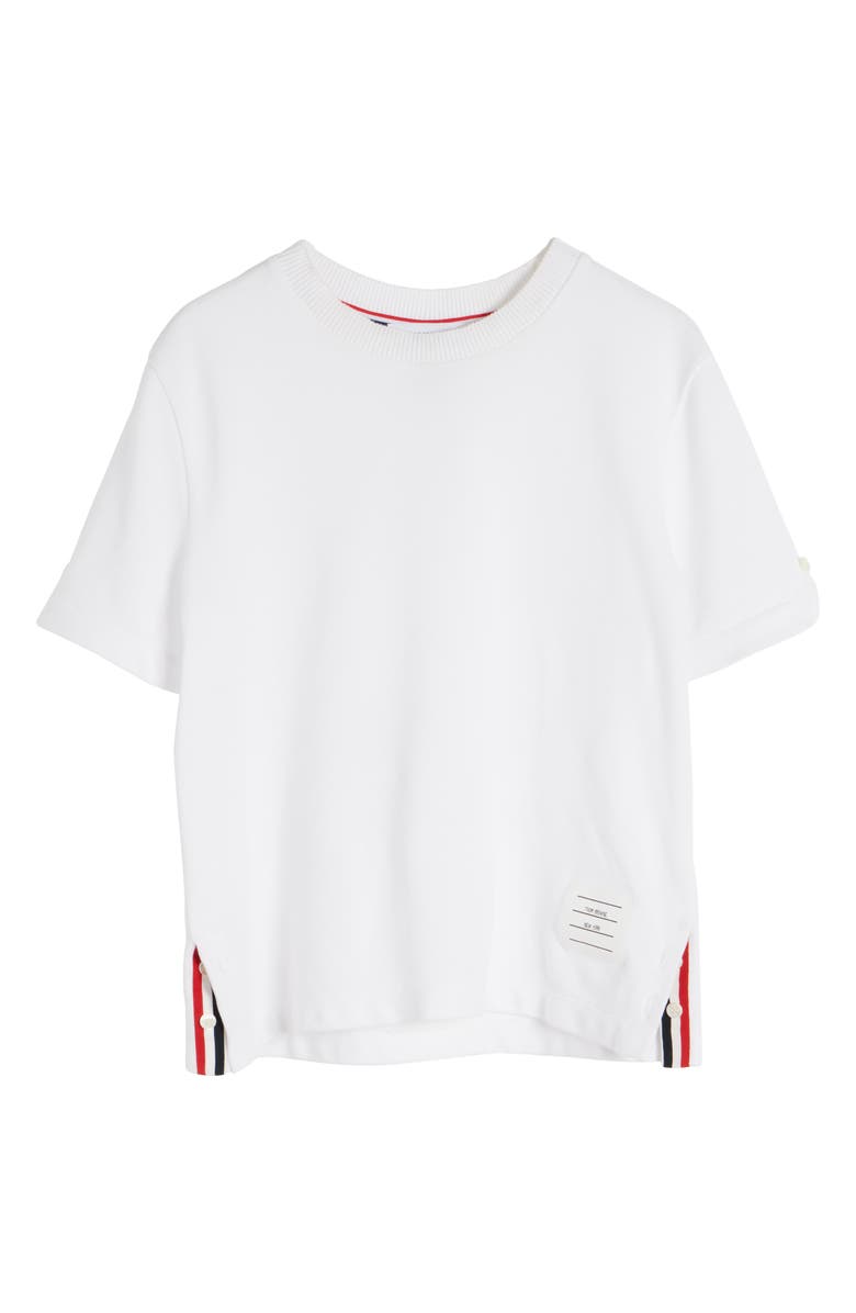 Thom Browne Sequin Crab Cotton Piqué T-Shirt, Alternate, color, 