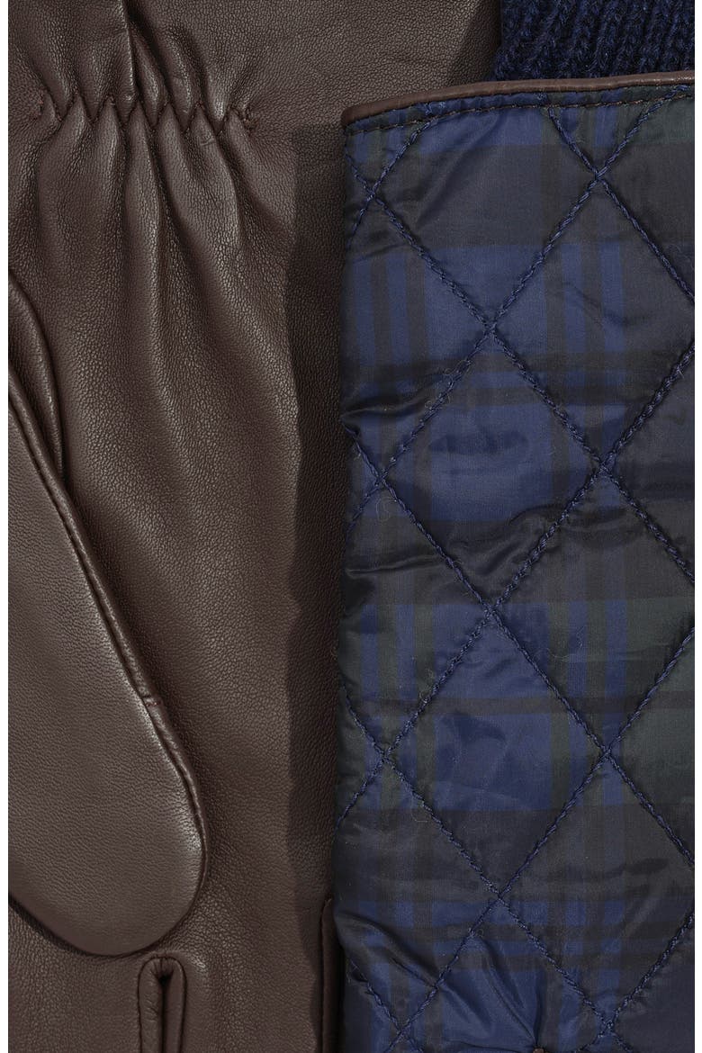 Plaid Quilted Tech Gloves, Alternate, color, BLACKWATCH
