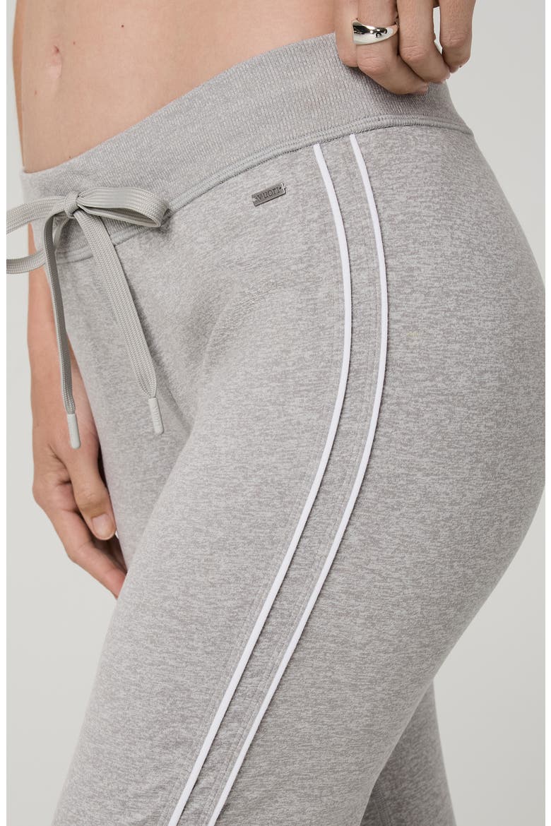 Halo Slim Flare Retro Pants, Alternate, color, PALE GREY HEATHER
