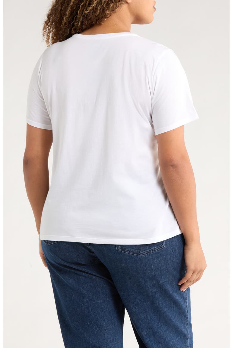 Crewneck Organic Cotton T-Shirt, Alternate, color, WHITE