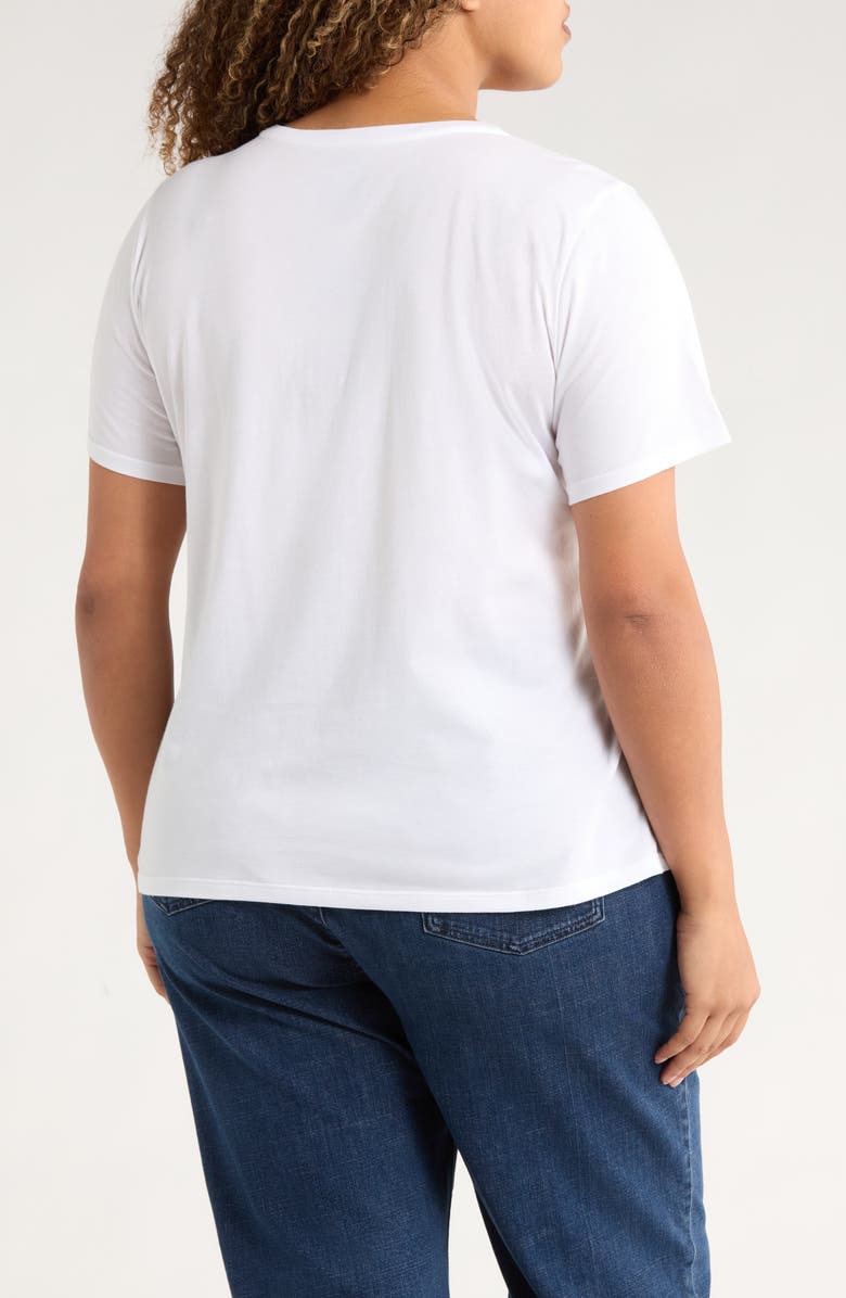 Eileen Fisher Crewneck Organic Cotton T-Shirt, Alternate, color, White