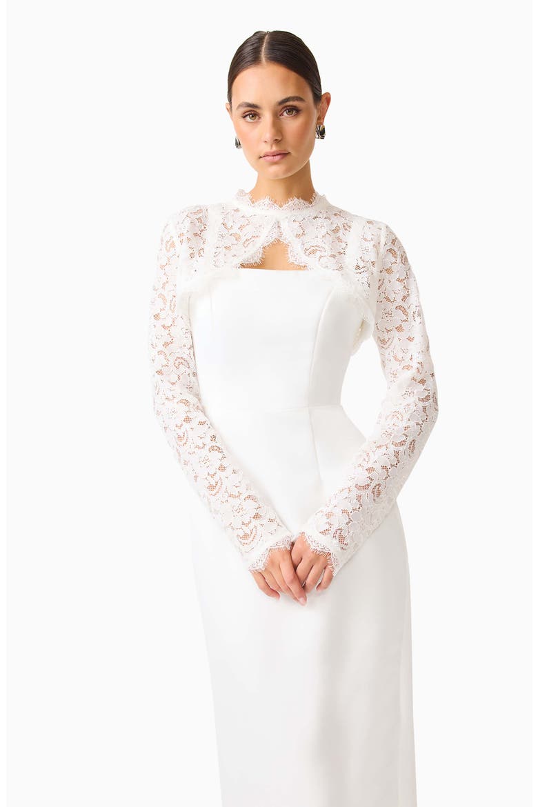 Ciana Lace Bolero, Alternate, color, WHITE