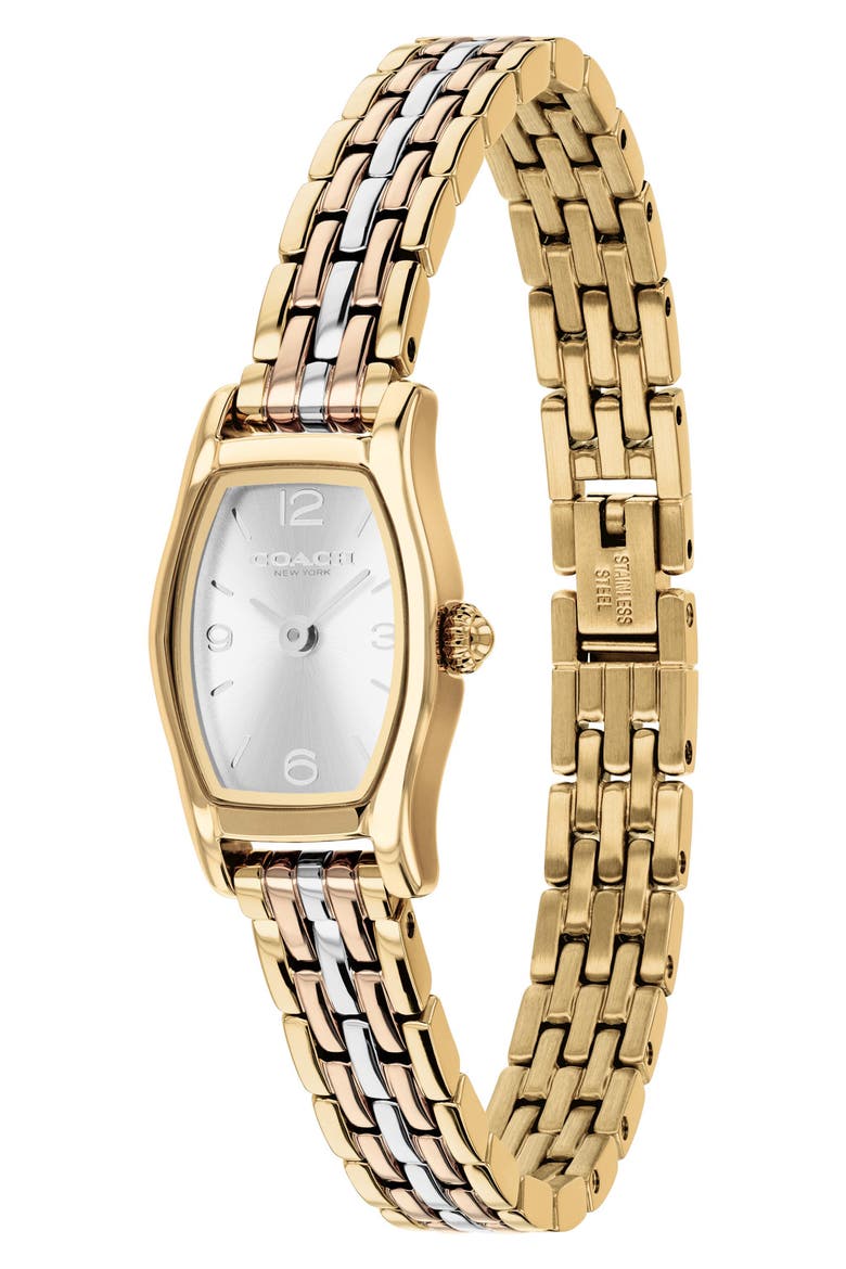 Greta Bracelet Watch, 15.3mm, Alternate, color, SILVER/ GOLD/ ROSE GOLD