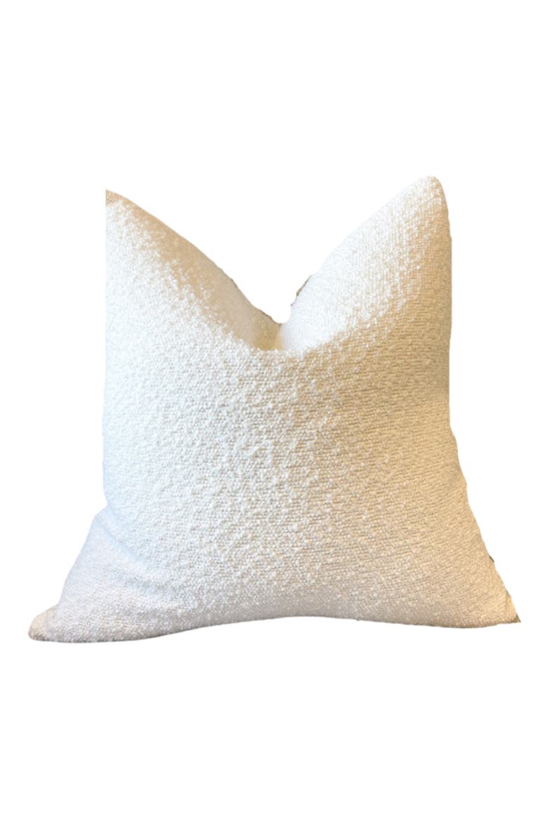 Bouclé Accent Pillow Cover, Main, color, WHITE TONES