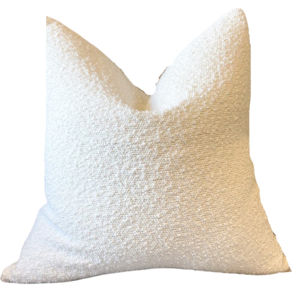 MODISH DECOR PILLOWS Bouclé Accent Pillow Cover in White Tones
