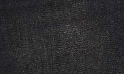 Good American Good Legs Exposed Button Raw Hem Crop Mini Bootcut Jeans