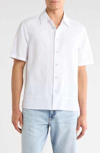 rag & bone Danny Short Sleeve Cotton Button-Up Shirt