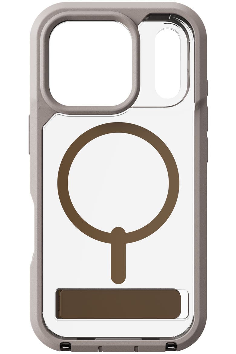 Rainier Snap MagSafe Case with Kickstand, Alternate, color, BROWN